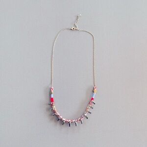 Anthropologie Crystal Baguette Necklace